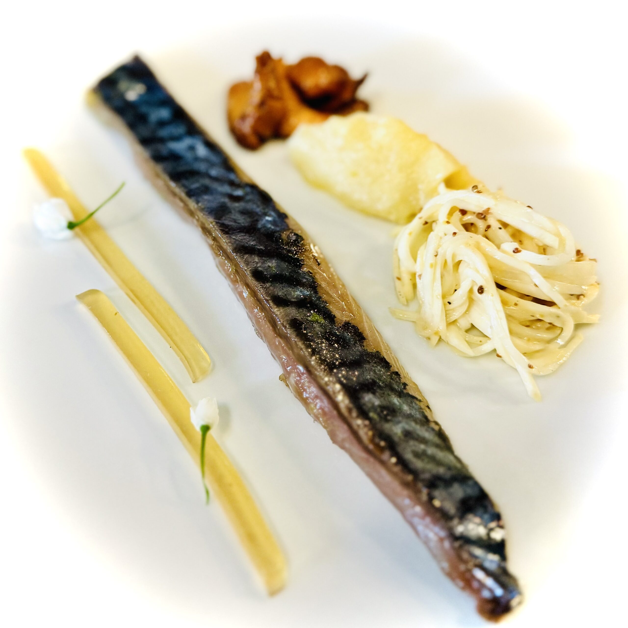 Mushrooms mackerel
